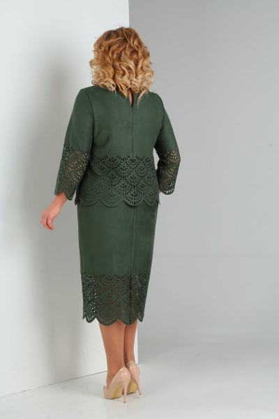 Платье Диомант 1469 зеленый - фото 3