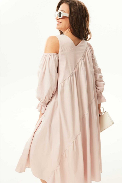 Платье Mislana С937 розовый - фото 6