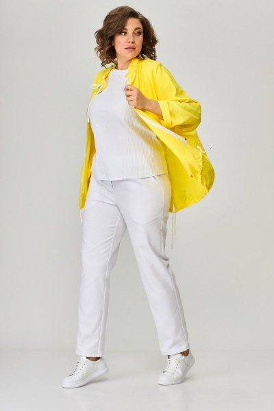 Брюки, ветровка, ремень, футболка T&N 7406 солнечный_желтый/белый - фото 4