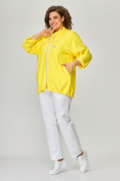 Брюки, ветровка, ремень, футболка T&N 7406 солнечный_желтый/белый - фото 2