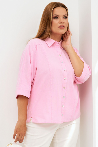 Блуза Панда 97740w розовый - фото 2