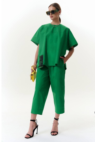 Блуза, брюки MilMil 1087 зеленый - фото 2