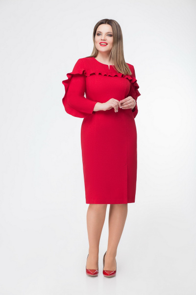 Платье БелЭкспози 1197 красный - фото 1
