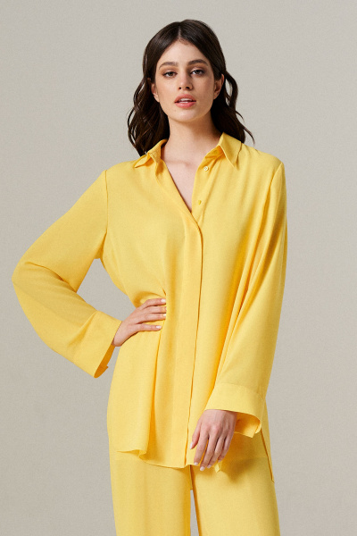 Блуза Панда 149244w желтый - фото 2