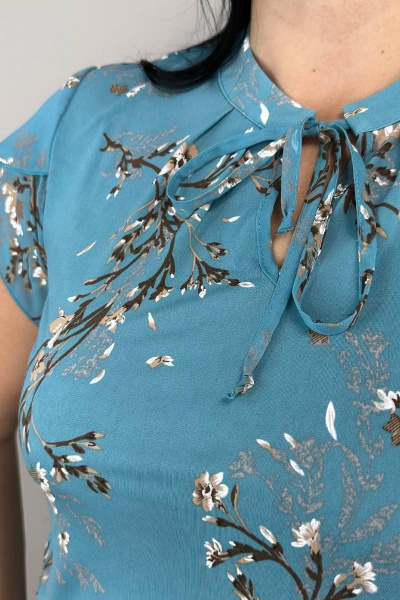 Блуза LindaLux 1-378/1 голубая_сакура - фото 4