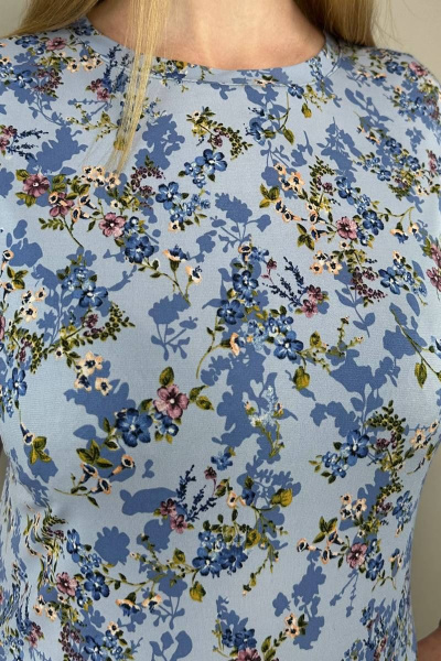 Блуза LindaLux 1-194 голубой_цветок - фото 2