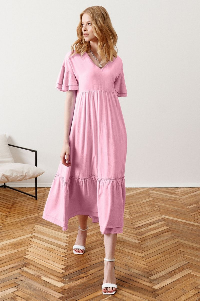 Платье Панда 100083w розовый - фото 1