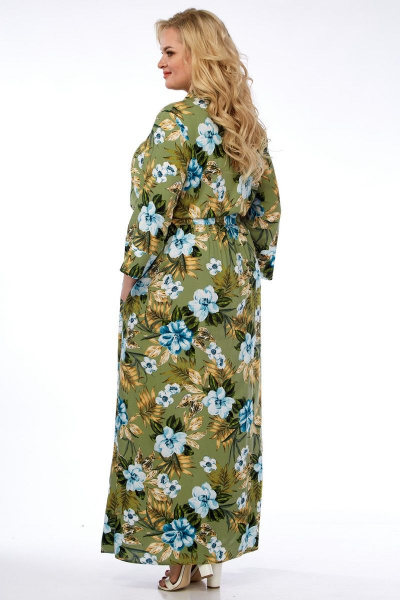 Платье Celentano lite 5004.1 оливковый - фото 5