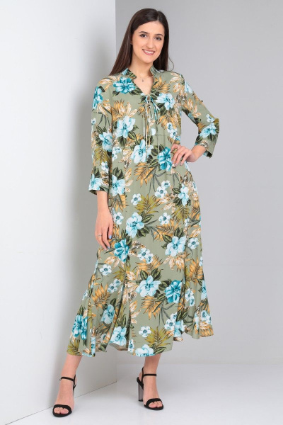 Платье Celentano lite 5001.1 оливковый - фото 4