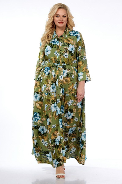 Платье Celentano lite 5005.1 оливковый - фото 9