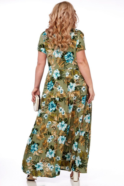 Платье Celentano lite 5009.1 оливковый - фото 7