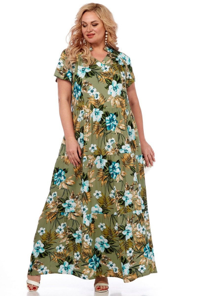 Платье Celentano lite 5009.1 оливковый - фото 4