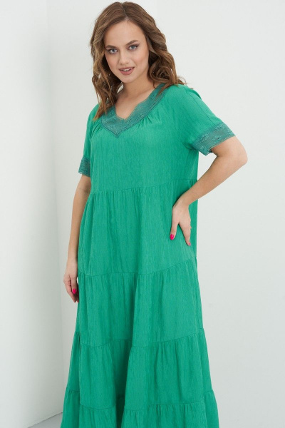 Платье Fantazia Mod 4475 зеленый - фото 2