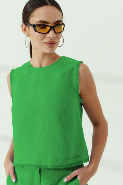 Блуза, шорты Prestige 4770 зеленый - фото 2