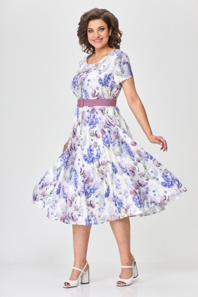 Жакет, платье Милора-стиль 1095 лаванда - фото 3