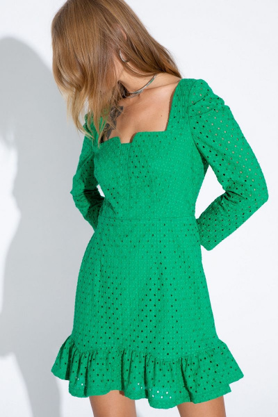 Платье PiRS 4599 зеленый - фото 1