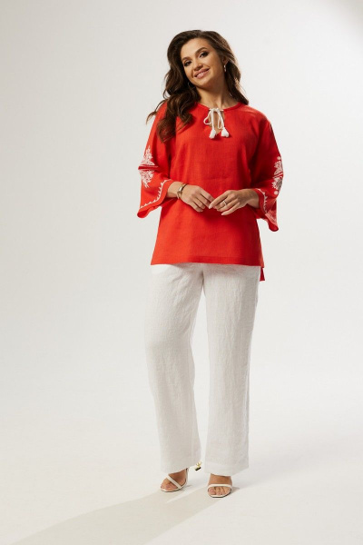 Блуза MALI 623-019 красный - фото 8