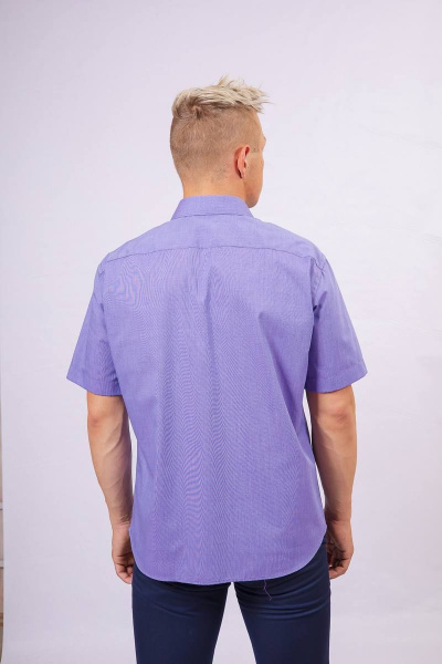 Рубашка Nadex 01-036122/203-23_182 меланж_фиолетовый - фото 5