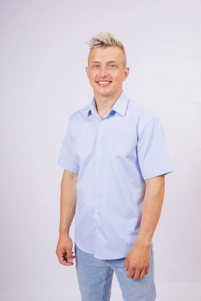 Рубашка Nadex 01-036122/429-23_170 бело-голубой - фото 2
