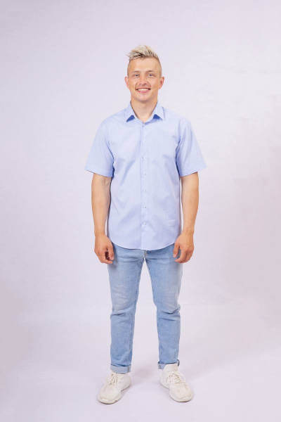 Рубашка Nadex 01-036122/429-23_170 бело-голубой - фото 1