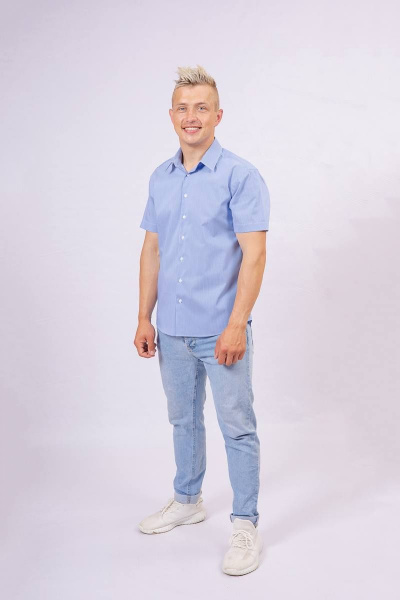 Рубашка Nadex 01-047521/307-23_170 голубо-белый - фото 3