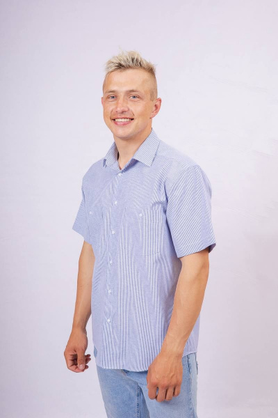 Рубашка Nadex 01-073323/329-23_170 сине-белый - фото 2