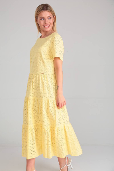 Платье Verita 2203 желтый - фото 5