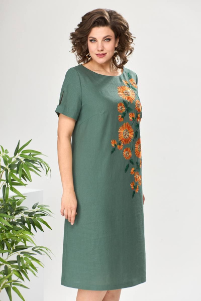 Платье Romanovich Style 1-2534 хаки - фото 9