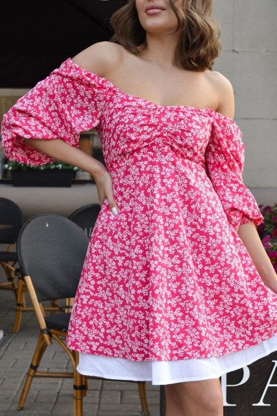 Платье THE.WOMAN 0080 розовый - фото 2