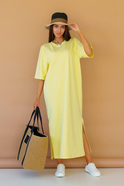 Платье Ivera 1090L желтый - фото 3
