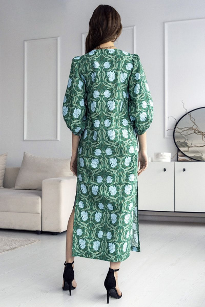 Платье MURMUR 10114 зеленый - фото 2