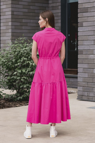 Платье MURMUR 10123 ярко-розовый - фото 2