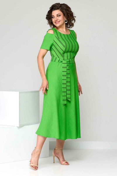 Платье Асолия 2625 зеленый - фото 5