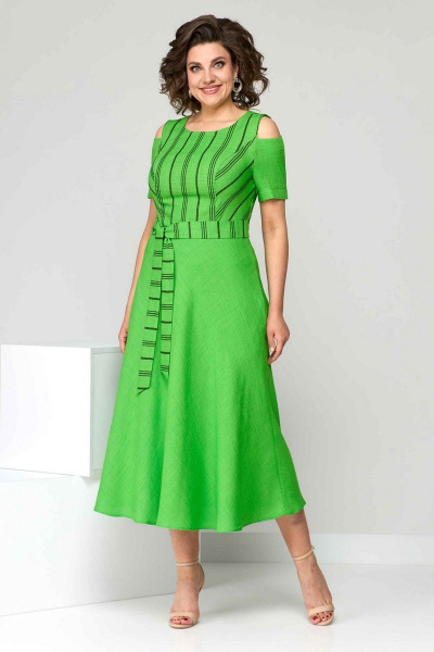 Платье Асолия 2625 зеленый - фото 4