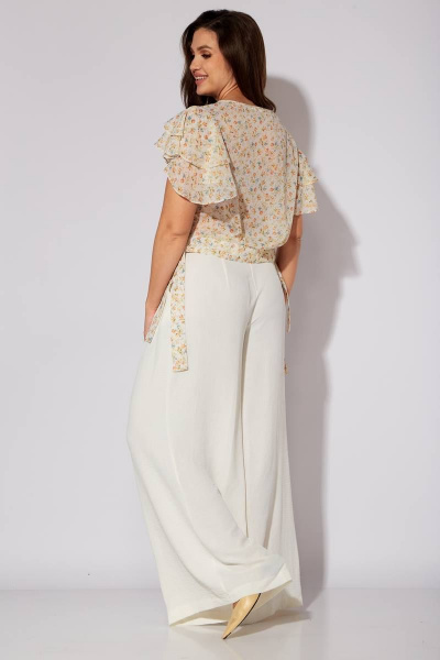 Блуза, брюки Viola Style 20637-3 цветочный_принт - фото 2