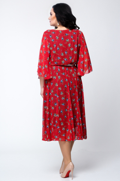 Платье DaLi 1416 красный - фото 3