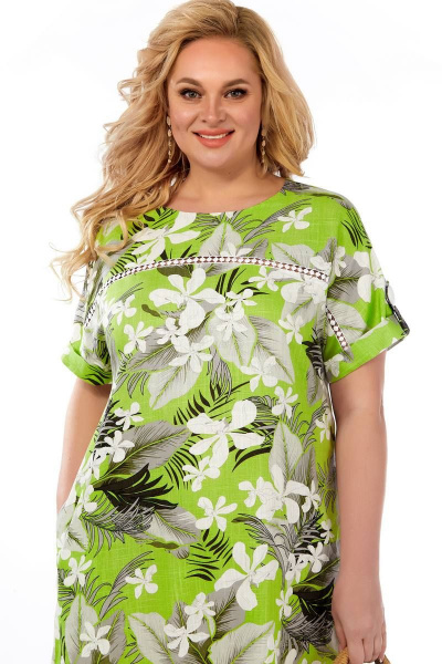 Платье Sharm-Art 1009/2 зеленый - фото 4