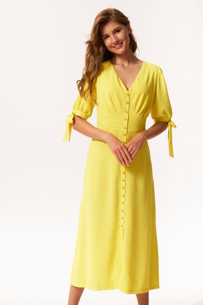 Платье KaVaRi 1044.2 желтый - фото 5