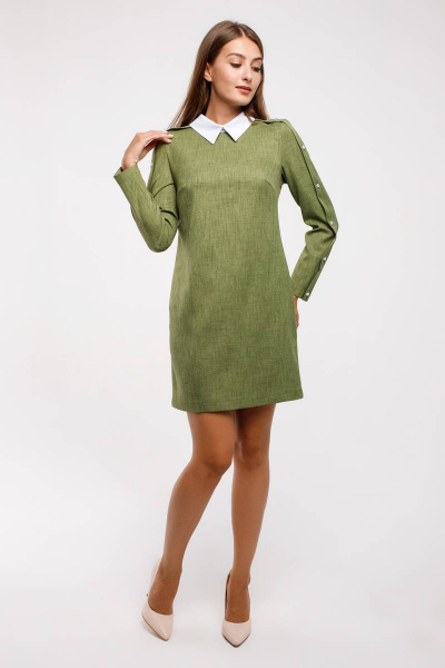Платье Madech 195315 травяной-зеленый - фото 2