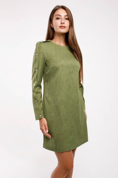 Платье Madech 195315 травяной-зеленый - фото 4