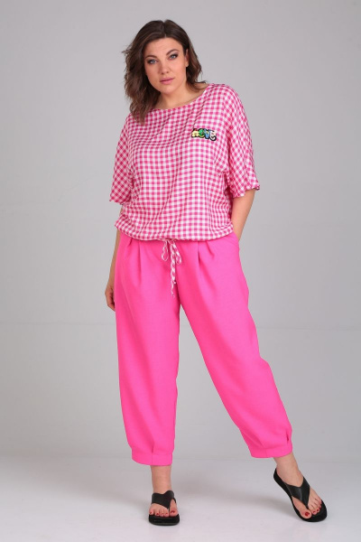 Блуза, брюки Michel chic 1342 розовый - фото 1