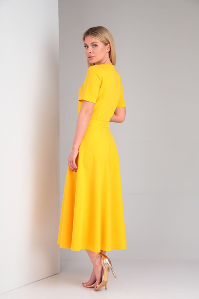 Платье Lady Line 547 желтый - фото 2