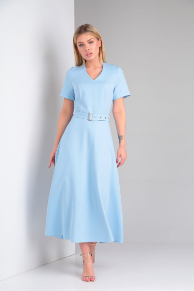 Платье Lady Line 547 голубой - фото 1
