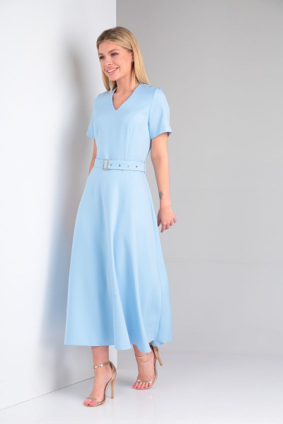 Платье Lady Line 547 голубой - фото 2