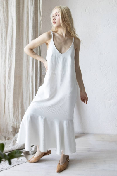 Платье ULLA 41Р белый - фото 1