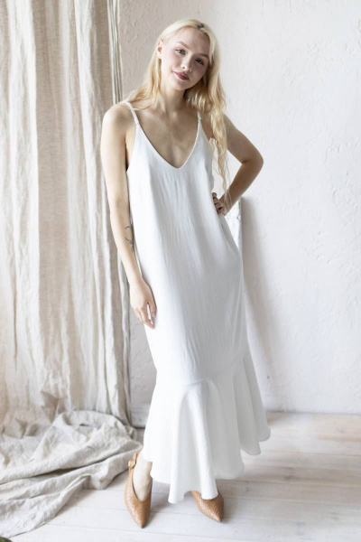 Платье ULLA 41Р белый - фото 3