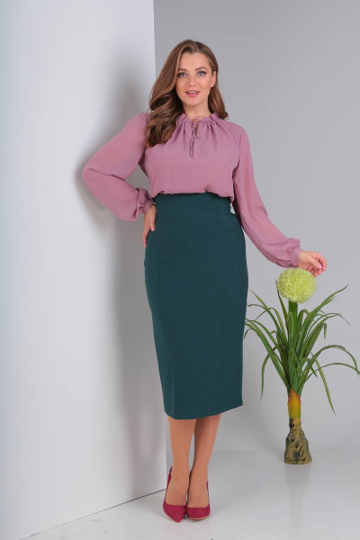 Блуза, жакет, юбка Viola Style 3447 цветной_твид - фото 5