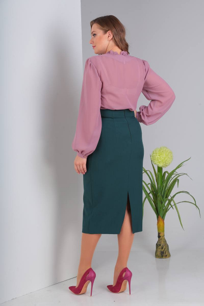Блуза, жакет, юбка Viola Style 3447 цветной_твид - фото 6
