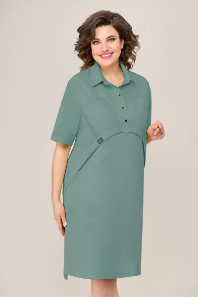 Платье VOLNA 1291 мятно-зеленый - фото 3