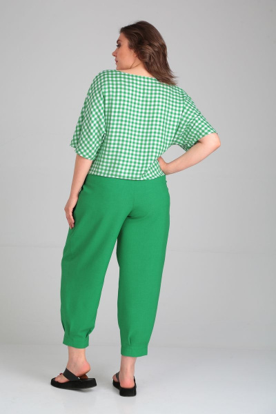 Блуза, брюки Michel chic 1342 зеленый - фото 7